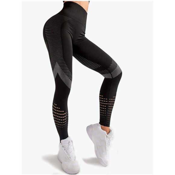 Redqenting High Waisted Leggings for Womens Small Seamless Tummy Control - Picture 1 of 9